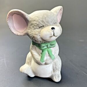 Vintage Christmas 2 1/2" Mice Mouse Salt or‎ Pepper Shaker Porcelain Replacement